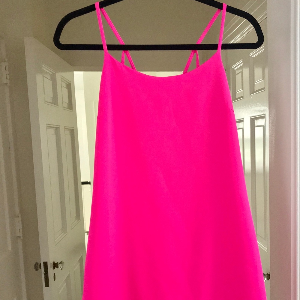 Skies are Blue Pink Shift Dress